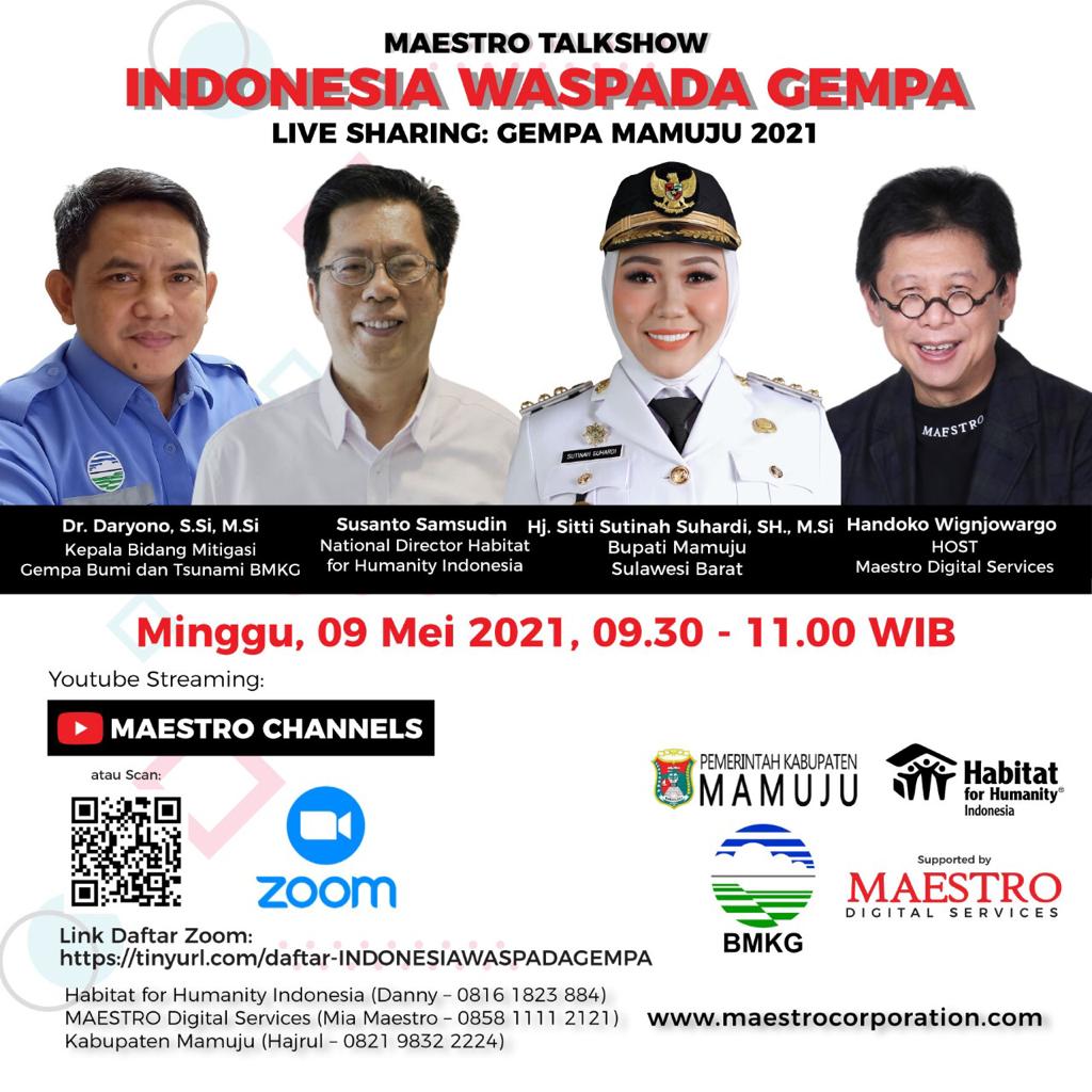 Waspada Gempa<br>Talkshow bersama Maestro