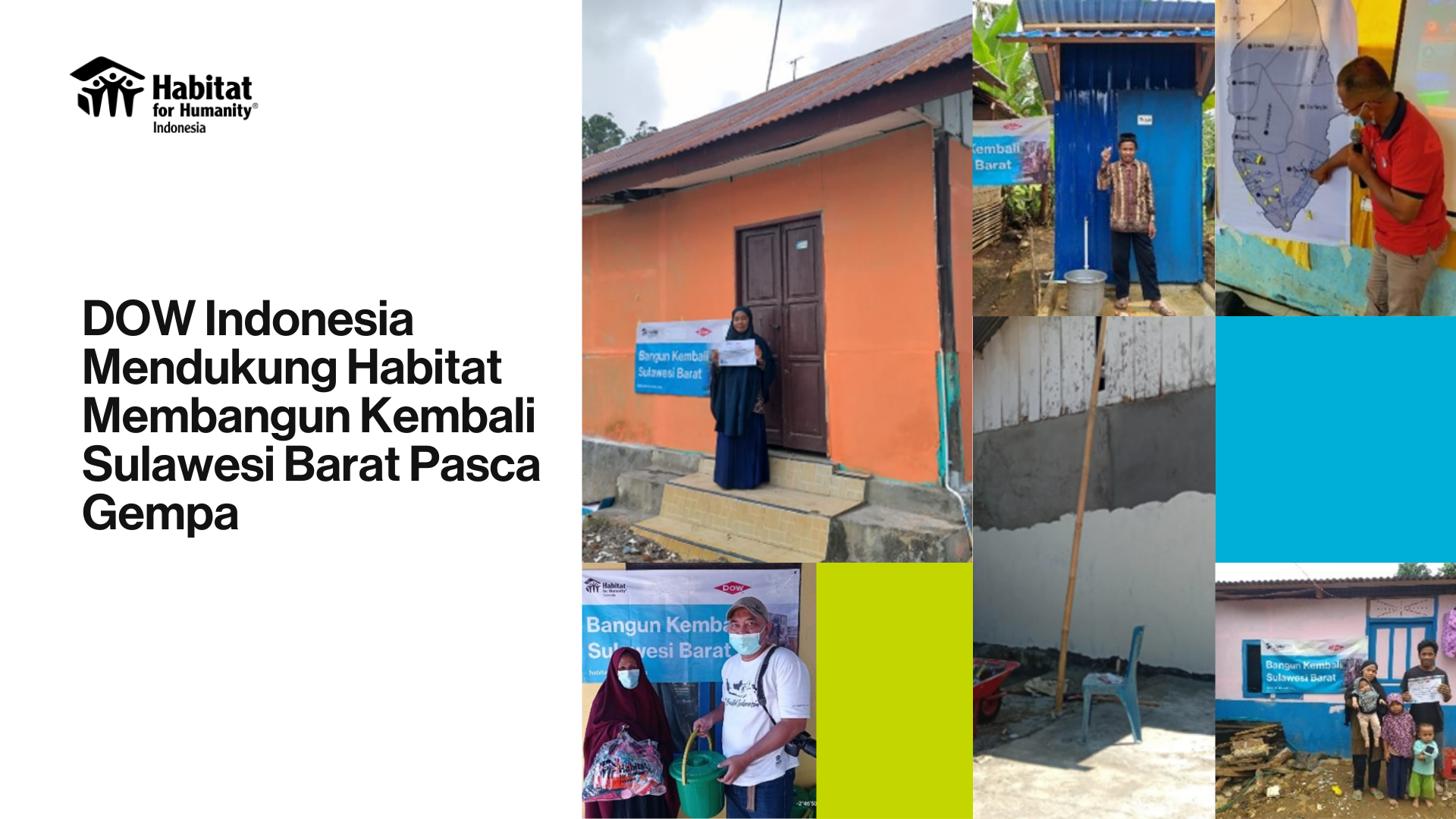 DOW Indonesia Supports Habitat Rebuild West Sulawesi after the Earthquake