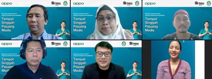 Omicron Cases Rocketed, Habitat Indonesia Collaborates with OPPO and Angel Pieters Invite Community to Provide Temporary Shelters for Medical Workers