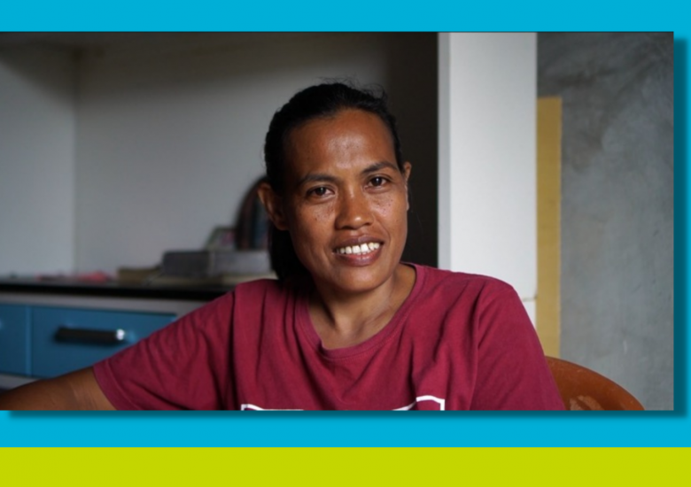 The dream of owning a home came true thanks to the financial training provided by Habitat Indonesia