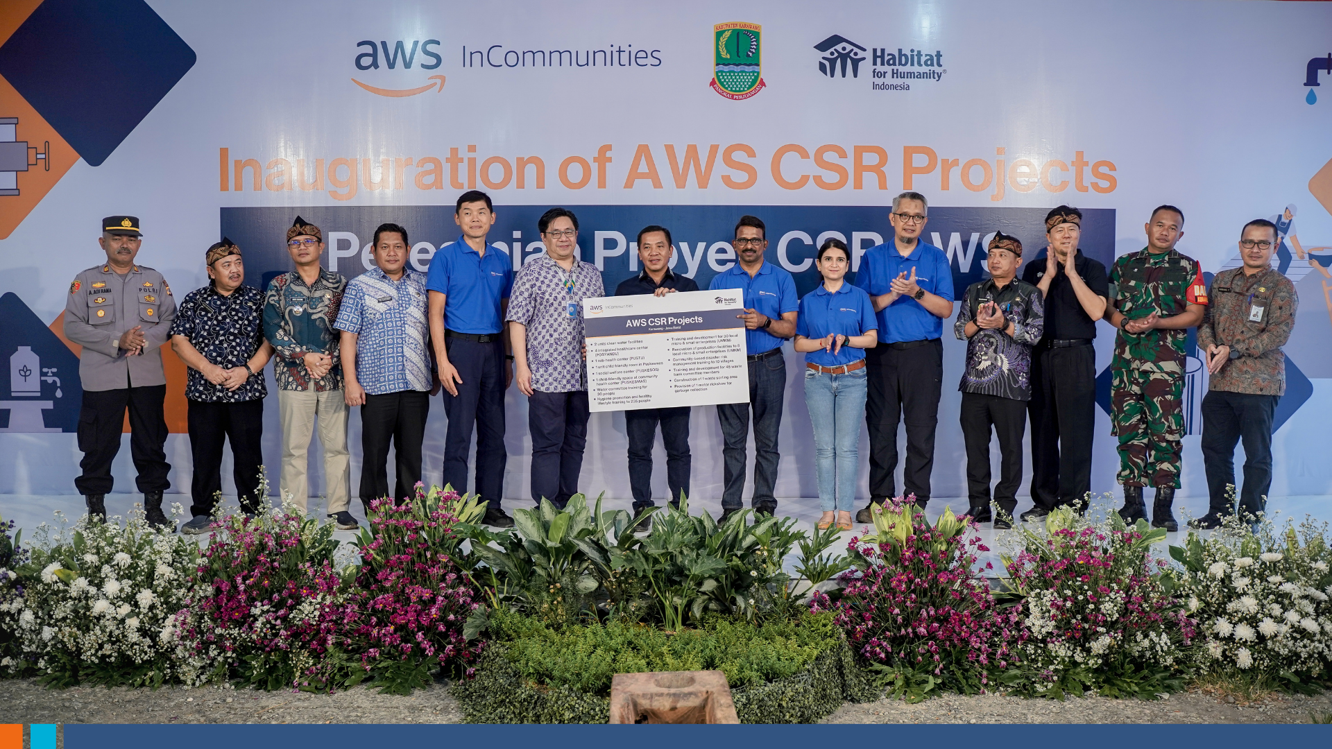 The Inauguration of Amazon Web Services CSR Projects